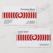 Middle Band - Spiral - Ruby Red Visitenkarte (Vorne/Hinten)