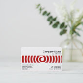Middle Band - Spiral - Ruby Red Visitenkarte (Stehend Vorderseite)