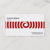 Middle Band - Spiral - Ruby Red Visitenkarte (Rückseite)