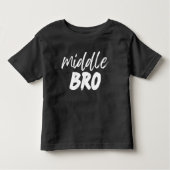 MIDDLE BRO Baby Bruderankündigung, Geschenk Kleinkind T-shirt (Vorderseite)