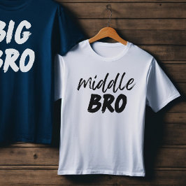 MIDDLE BRO Baby Bruderankündigung, Geschenk Kleinkind T-shirt