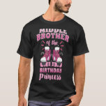 Middle Brother of the Birthday Princess Roller Ska T-Shirt<br><div class="desc">Mittlerer Bruder des Party der Prinzessin Roller Skate</div>