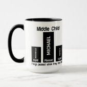 Middle Child Joke CUSTOM Tasse (Links)