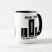 Middle Child Joke CUSTOM Tasse (VorderseiteRechts)