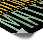 Middle Children Funny Quote Sibling Day Poster (Ecke)