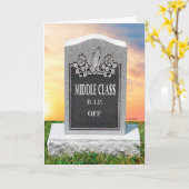 Middle Cla$ Geburtstagskarte Karte (Gelbe Blume)