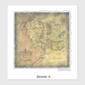 MIDDLE EARTH™ Map Aufkleber (Blatt)