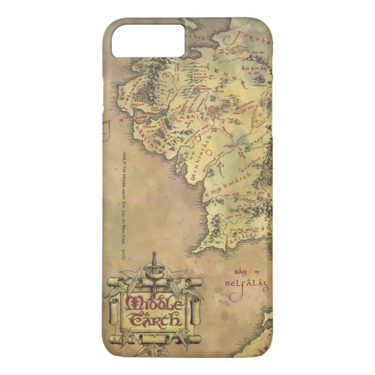 MIDDLE EARTH™ Map Case-Mate iPhone Hülle (Rückseite)