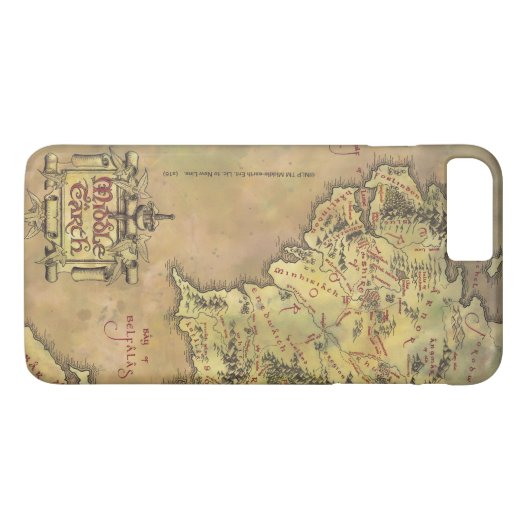 MIDDLE EARTH™ Map Case-Mate iPhone Hülle (Rückseite (Horizontal))