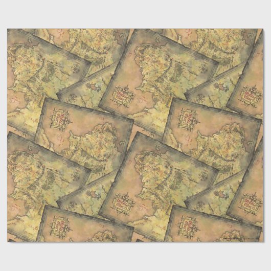 MIDDLE EARTH™ Map Geschenkpapier (Flach)