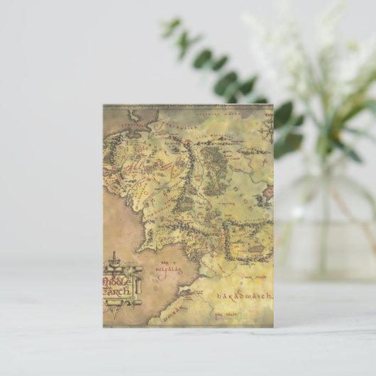 MIDDLE EARTH™ Map Postkarte (Stehend Vorderseite)