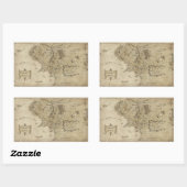 MIDDLE-EARTH™ RECHTECKIGER AUFKLEBER (Blatt)