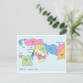 Middle East Population Postcard Postkarte (Stehend Vorderseite)