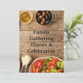 MIDDLE EASTERN dinner invitation postcard Einladung (Stehend Vorderseite)