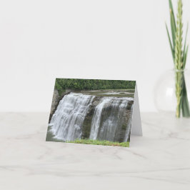 Middle Falls (Ska-ga-dee)-Karte Dankeskarte