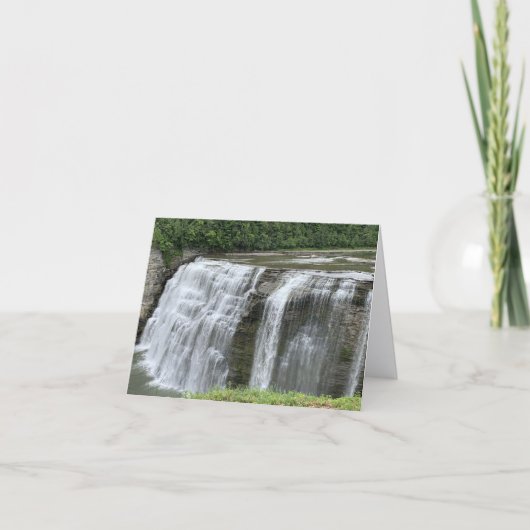 Middle Falls (Ska-ga-dee)-Karte Dankeskarte (Vorderseite)