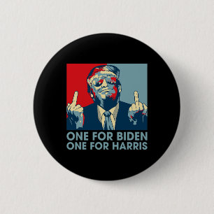 Middle Finger Biden Harris Republikaner American F Button