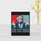 Middle Finger Biden Harris Republikaner American F Karte (Gelbe Blume)