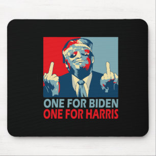 Middle Finger Biden Harris Republikaner American F Mousepad