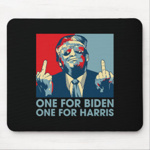 Middle Finger Biden Harris Republikaner American F Mousepad