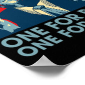 Middle Finger Biden Harris Republikaner American F Poster (Ecke)