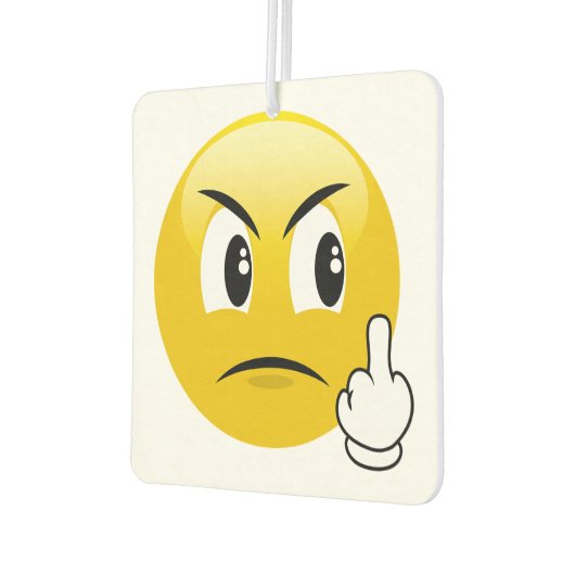 Middle Finger Emoji Autolufterfrischer (Links)