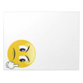 Middle Finger Emoji Notizblock (Vorderseite)