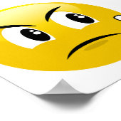 Middle Finger Emoji Poster (Ecke)