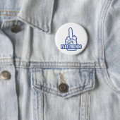 Middle Finger Fake Friends Button (Beispiel)