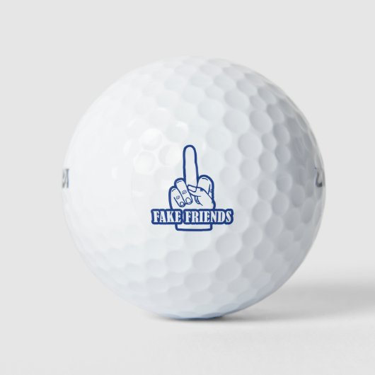 Middle Finger Fake Friends Golfball (Vorderseite)