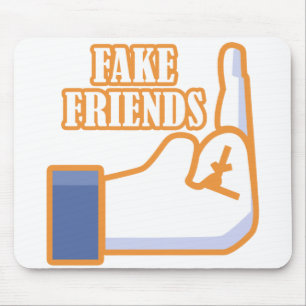 Middle Finger Fake Friends Mousepad