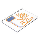 Middle Finger Fake Friends Notizblock (Linke Seite)