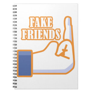 Middle Finger Fake Friends Notizblock