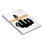 Middle Finger Fake Friends Notizblock (Rechte Seite)