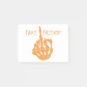 Middle Finger Fake Friends Post-it Klebezettel (Vorderseite)