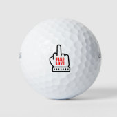 Middle Finger Fake Liebe Golfball (Vorderseite)