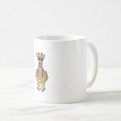 Middle Finger Giraffe Funny Offensive Rude Safari Kaffeetasse (VorderseiteRechts)