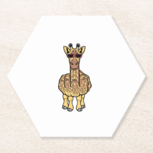 Middle Finger Giraffe Funny Offensive Rude Safari Untersetzer