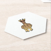 Middle Finger Giraffe Funny Offensive Rude Safari Untersetzer (angewinkelt)