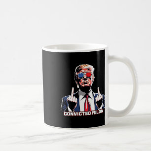 Middle Finger Ich stimme für den verurteilten Felo Kaffeetasse