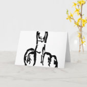 Middle Finger Karte (Gelbe Blume)