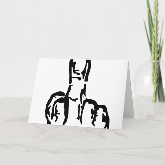 Middle Finger Karte (Vorderseite)