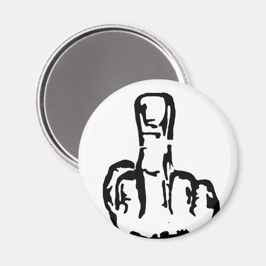Middle Finger Magnet (Vorderseite/Rückseite)
