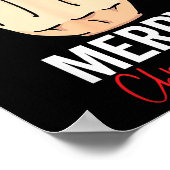 Middle Finger Merry Christmas Poster (Ecke)