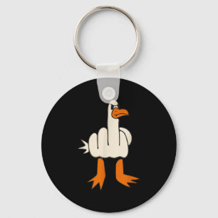 Middle Finger Seagull, Adult Humor, Funny Geste Schlüsselanhänger