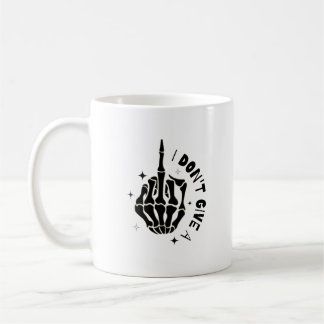 Middle Finger Skeleton Kaffeetasse