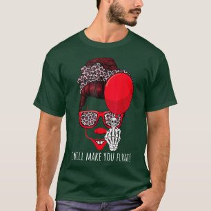 Middle Finger Skeleton Lazy Halloween Kostüm Mess T-Shirt