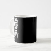 Middle Finger Trump 2024 Wahl Amerikaner Kaffeetasse (Vorderseite Links)