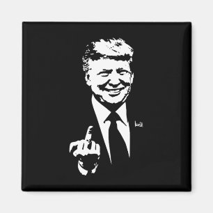Middle Finger Trump 2024 Wahl Amerikaner Magnet