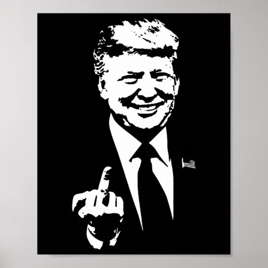 Middle Finger Trump 2024 Wahl Amerikaner Poster (Vorne)